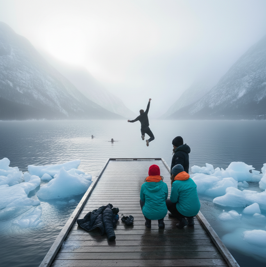 Cold water plunge - taking action